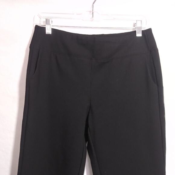Orvis Casual Black Cuffed Pull On Ankle Pants Size Small - Picture 3 of 8